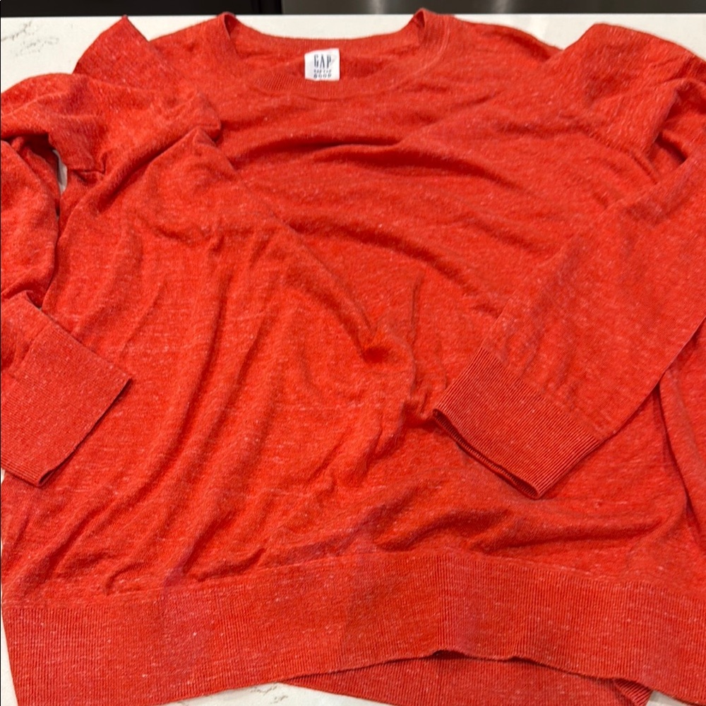 GAP Vibrant Red Knit Pullover